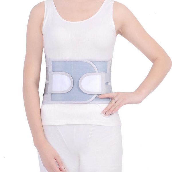

lumbar self-heating pain relief support belt steel plate for back posture spine decompression brace waist, Black;gray