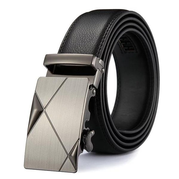 

belts 2021 pu leather mens automatic buckle fashion for men business male brand black luxury, Black;brown