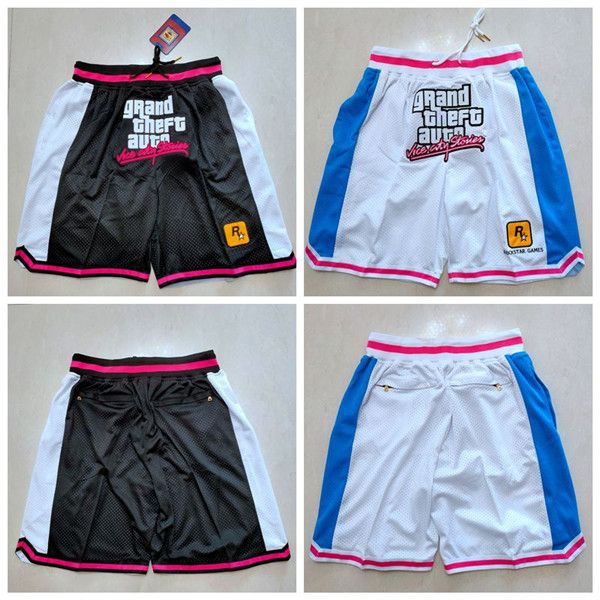 

men's sport sportwear just don shorts basketball breathable gym training casual pants with zipper pocket camisetas de balonces stitched, Black