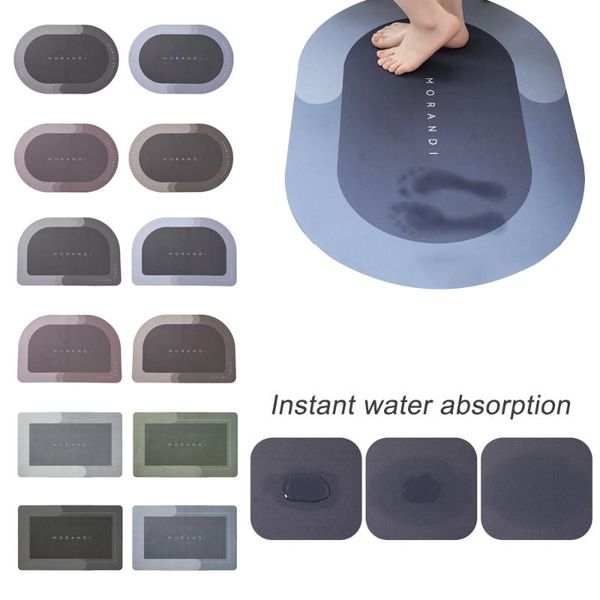 

bath mats 80x120cm mat carpet absorbent diatom non-slip pad washroom entrance door quick drying kitchen rug bathroom accessories