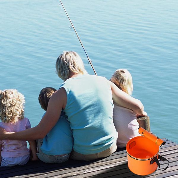 

portable bucket water storage bag waterproof fishing folding accessories