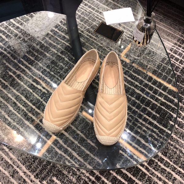 

y128e latest women's sneakers trainers shoes slipper hemp rope weaving women espadrilles flat genuine leather casual loafers spring aut, Black