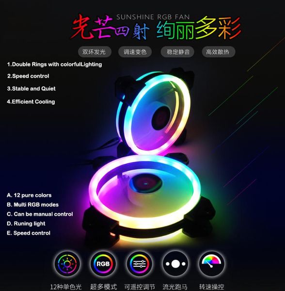 

fans & coolings winkool 12cm argb led coolng fan 5volts light fit 120mm radiator or pc box