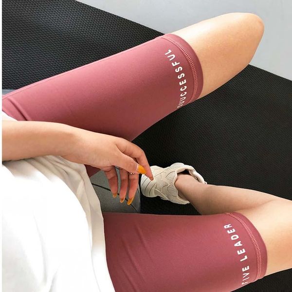 

yoga outfits high waist shorts women gym athletic fitness sport jogging trouser running cycling compression workout, White;red