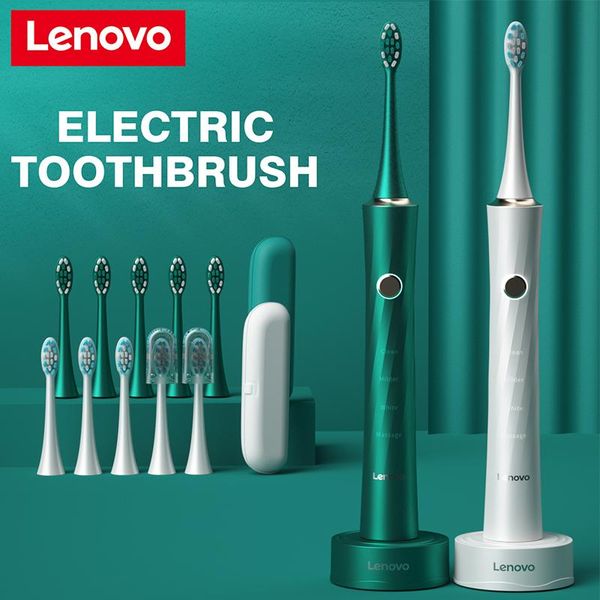 

smart electric toothbrush lenovo tooth brush ipx7 waterproof wireless charge sterilization teeth head plaque removal sonic