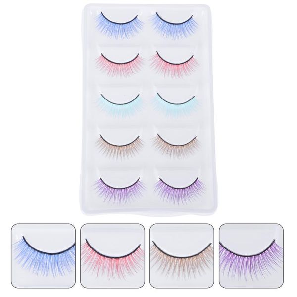 

false eyelashes 5pairs dramatic dense fake dancing party eyelash