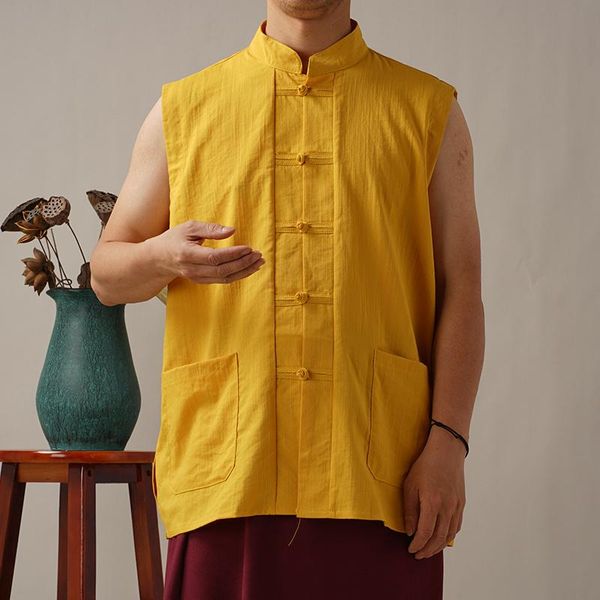 

ethnic clothing auspicious monk clothes lama dongbo spring and summer tibetan vest phase brand coat, Red