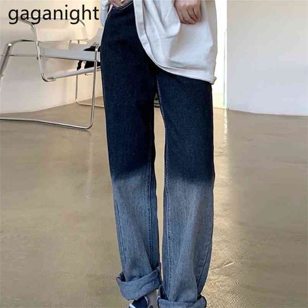 

fashion women panelled jeans pant stretchy high waist jean wide leg pants full length denim trousers drop 210601, Blue