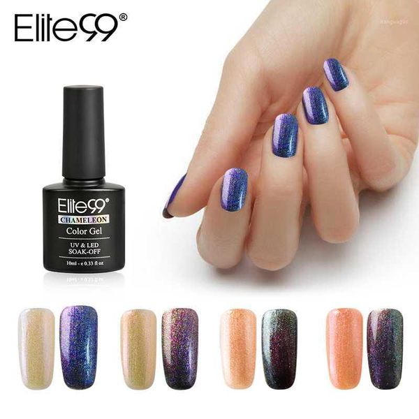 

elite99 1pc colorful phantom chameleon 10ml uv led nail gel choose any 1 color manicure soak off polish varnish1, Red;pink