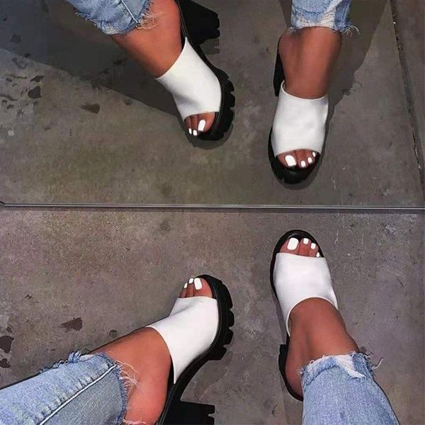 

sandals women pumps high heels peep toe solid color ladies shoes slingbacks fashion pvc female plus size thick comfortable, Black
