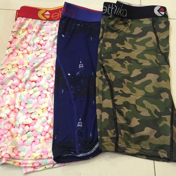

styles new listing random men's comfortable underwear men boxer hip hop rock fashion quick dry panties et, Black;white