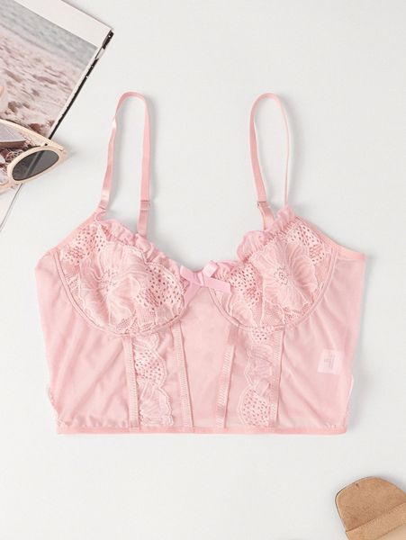 

solid crop mesh cami x36j#, White