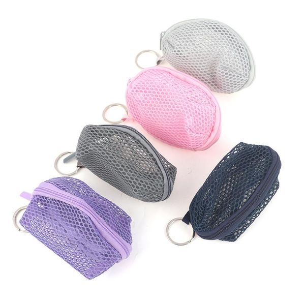 

sponges, applicators & cotton dustproof portable egg sponge storage box mesh cosmetic organizer zipper case beauty silicone make up