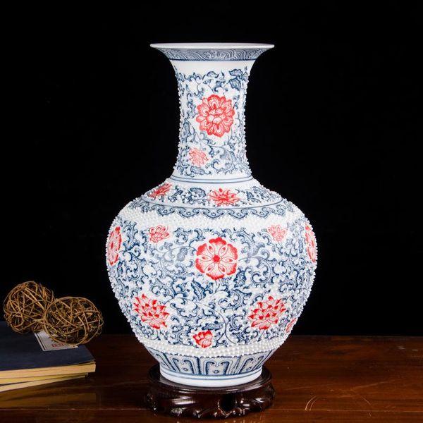 

vases jingdezhen ceramics blue and white porcelain imitation ancient chinese ornaments home decoration vase
