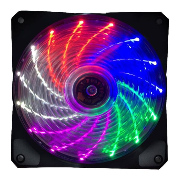 

fans & coolings cpu cooler fan 15 leds pc computer case heatsink mini portable ultra mute cooling radiator for deskoffice home