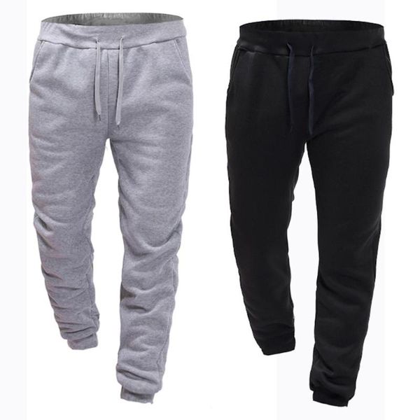 

men's pants men casual joggers solid thin cargo sweatpants male multi-pocket trousers mens sportswear hip hop harem pencil, Black