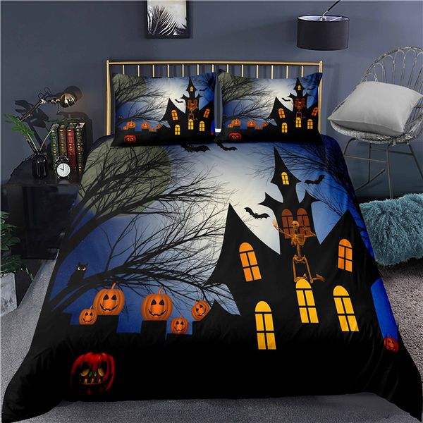 

thorn horror halloween 3d printing colorful bedding sets duvet cover-17