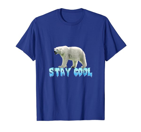 

polar bear stay cool arctic t-shirt unless march for science, White;black