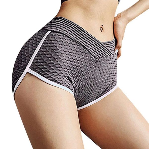 

running shorts yoga women high waist tight sports fitness short pant outfit