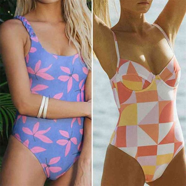 

miyouj braided shoulder strap swimsuit women's beach elegant hollow out swimwear women multi-line fresh blue suit 210716, White;black