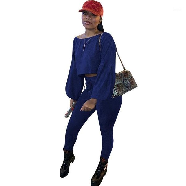 

two piece dress brief fashion women casual outfit o-neck loose sleeve crop and leggings 2 set sports suit, White