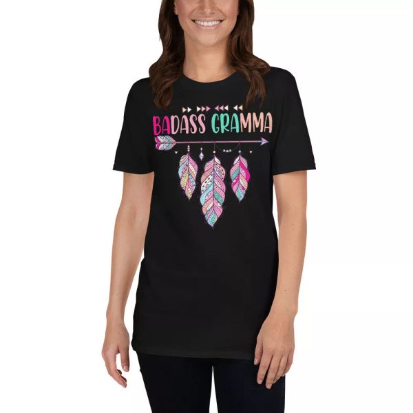 

badass gramma cool grandma mom hippie mother's day gifts t-shirt, White;black