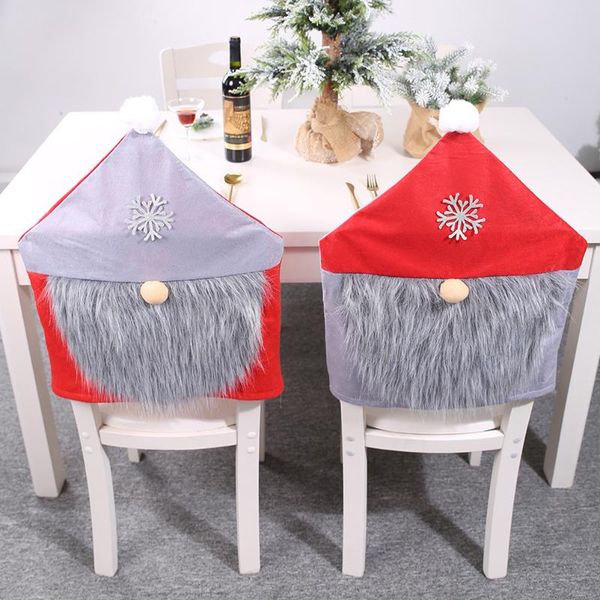 

chair covers 1pc christmas back cover decorative creative rudolph slipcover decoration year