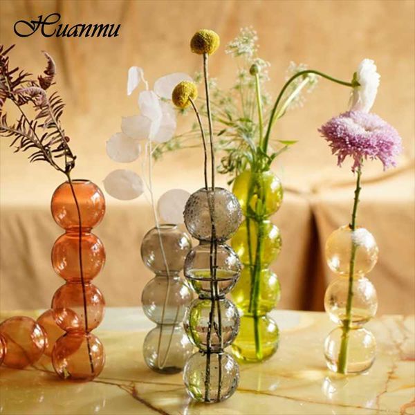 

crystal ball ins glass bubble vase flower arrangement hydroponics art home living room decor tabletransparent bottle vases