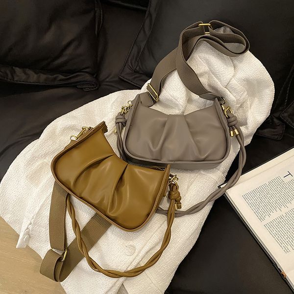 

underarm ba armpit staff bag women's new niche design wide shoulder belt messenger
