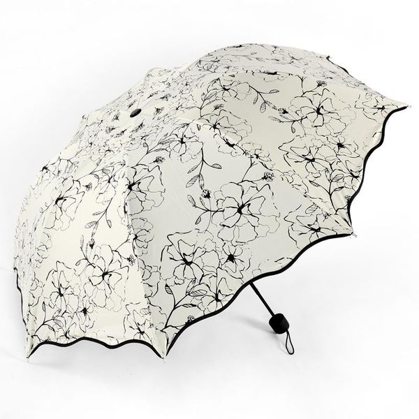 

umbrellas pattern man automatic rain umbrella wind proof uv-proof folding beautiful fashion stripe ma'am sunshade