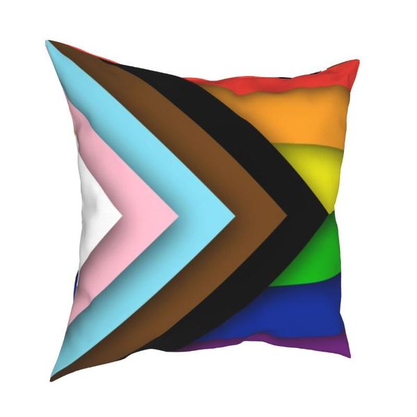 

cushion/decorative pillow progress pride pillowcase cushion cover decorations lgbt rainbow gay lesbian queer case seat 40*40cm
