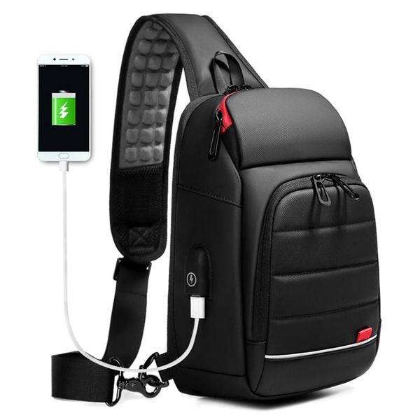 

multifunction crossbody bags fashion anti-theft shoulder messenger chest pack male waterproof short trips usb bag back packs waist
