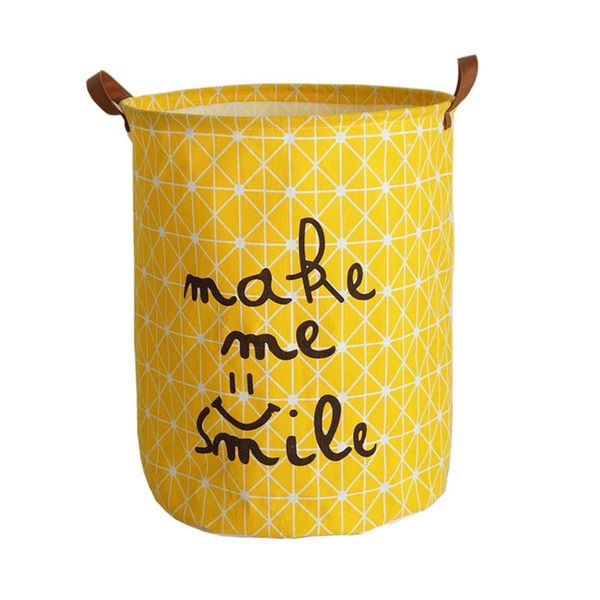 

laundry b asket nordic household toy storage bucket fabric cotton linen basket foldable waterproof & organization