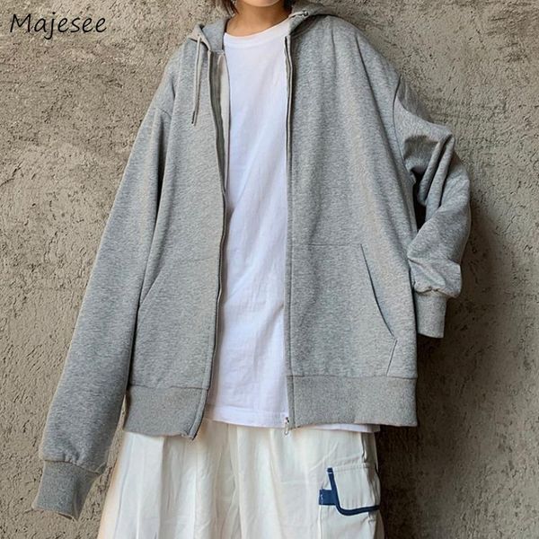 

men's hoodies & sweatshirts with hat men casual leisure zipper solid thin male all-match sports joggers preppy style couple fashion, Black