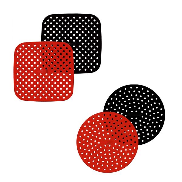 

reusable air fryer liners non-stick silicone mats cookware air-fryer accessories bpa cooking mat