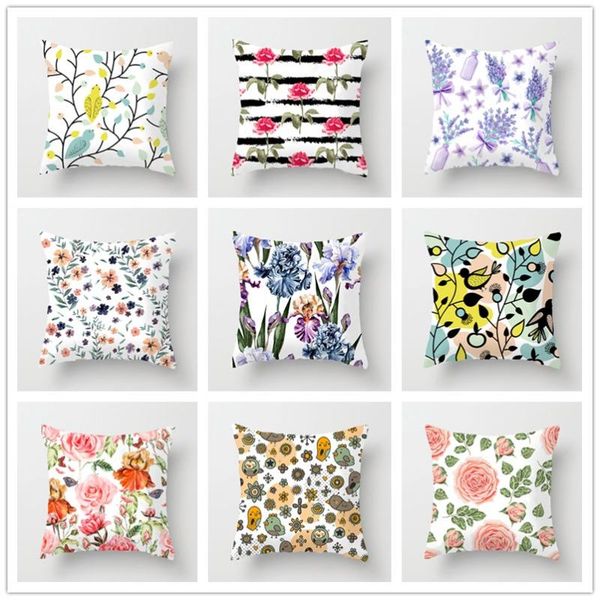 

cushion/decorative pillow flowers cushion cover decorative tropical plant pillowcase for sofa pillowcover