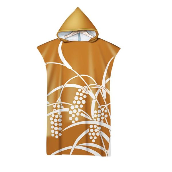 

towel irisbell hooded beach wearable blanket super fiber bath spa sauna surf swim poncho quick-dry