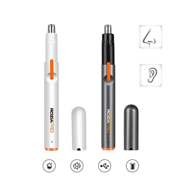 

electric nose & ear trimmers hair trimmer portable painless epilator dual-edge blades usb 10sec fast charge low noise for men women
