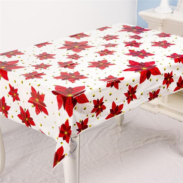 

christmas printed tablecloth color pvc table decoration holiday party decorations cloth