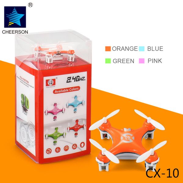 Chengxing modelo de avião 2.4G controle remoto mini drone aeronave de quatro eixos brinquedo infantil aeronave de comando distante CX10