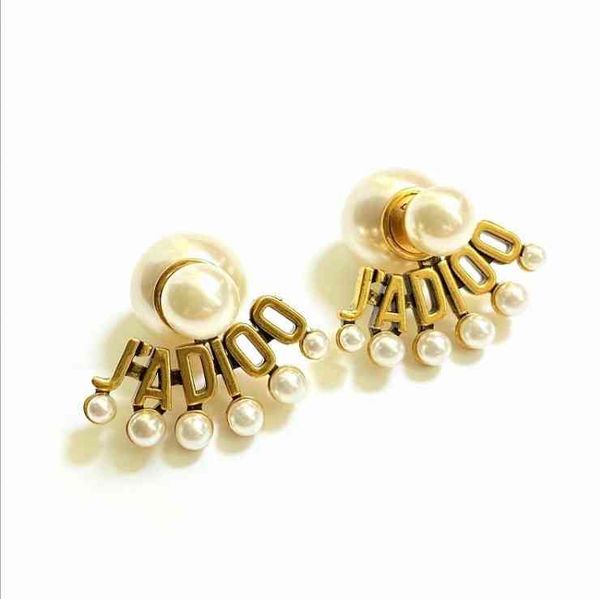 

fan pearl earrings female 925 silver needle anti allergy