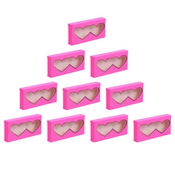 

false eyelashes 10pcs empty eyelash cases packaging box paper storage