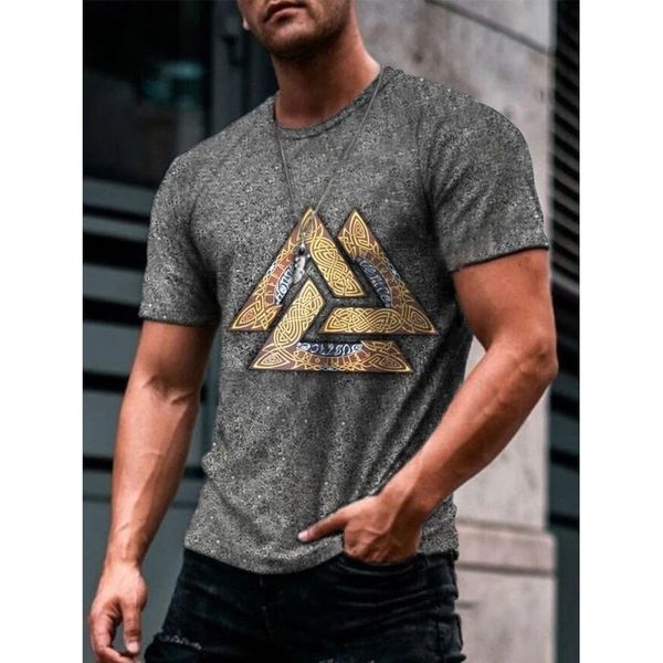 

triangle original 3d printing t-shirt unique fashion beautiful breathable comfort daily party travel visual impact gothic style men's s, White;black