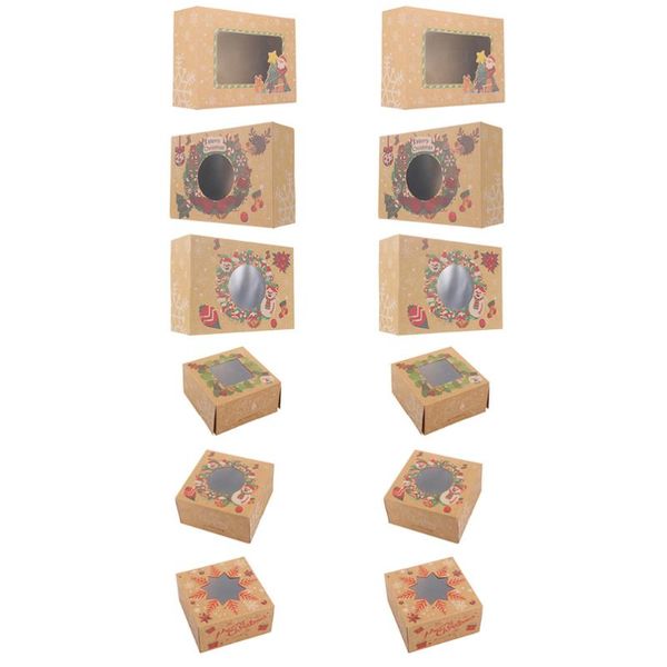 

gift wrap 12pcs practical cake boxes candy treat containers portable packing