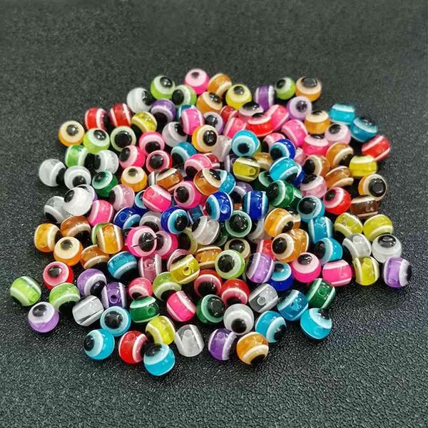 100 pcs pescadores de pesca de peixe 4/5/6/8/10 / 12mm cor mista luminosa carolina plataformas taxas diy tackle