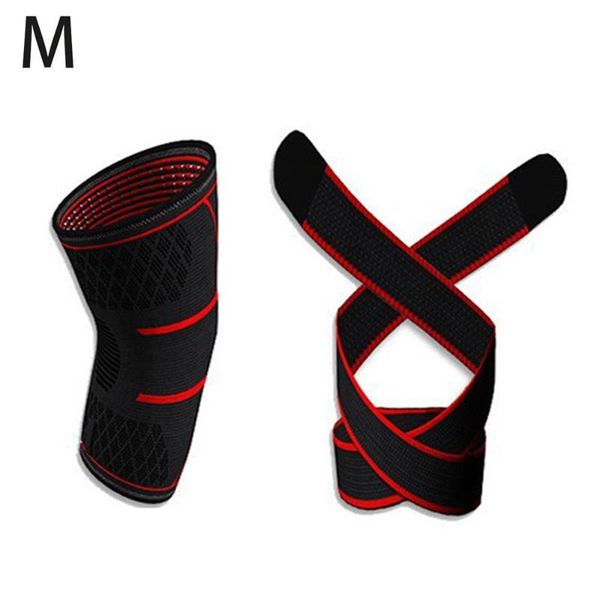 

elbow & knee pads knitted breathable kneepad flexible protector for sports basketball running fitness accessories, Black;gray