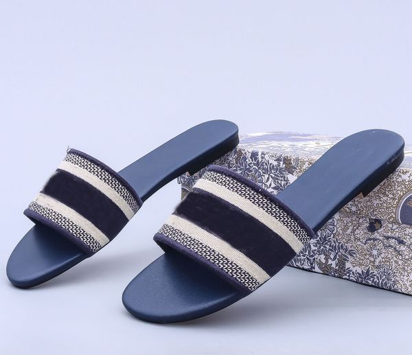 

2022 woman slippers paris stripes fashion double layer sandals flat beach shoes outdoor travel tory slip bag sandal slipper summer c3, Black