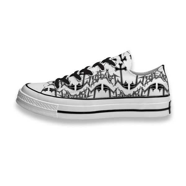 

custom printed sho music band logo mayhem sneakers low mens womens skateboard sport footwear diy trainers canvas casual shoe