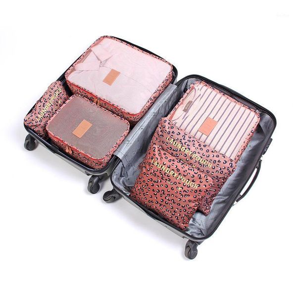 

duffel bags packing cubes travel set organizer luggage nylon weekend women and men 6 pieces large capacity borse da1