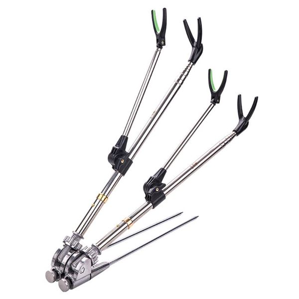 

boat fishing rods adjustable rod bracket for two holder rack pole tool stainless steel 360 rotating tools accessories